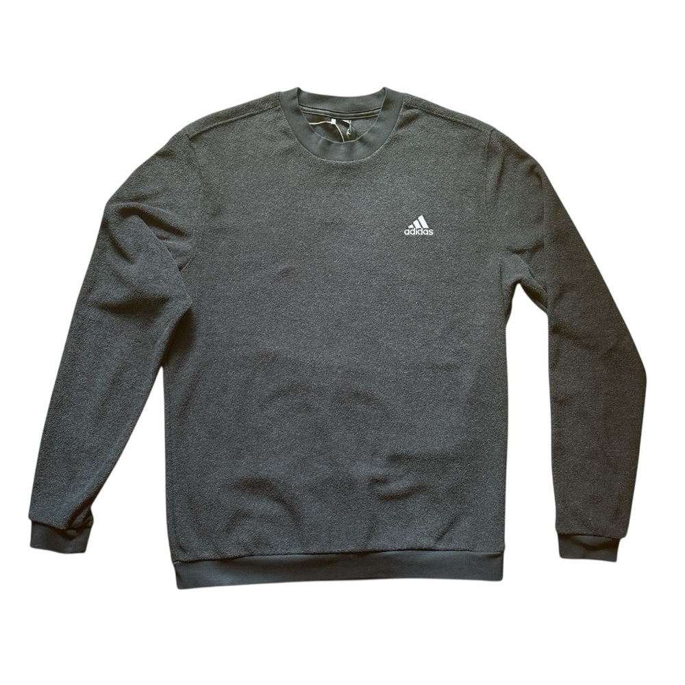 Men/Hombre Adidas Black Core Crewneck Sweatshirt. Golf. Size S. NWT